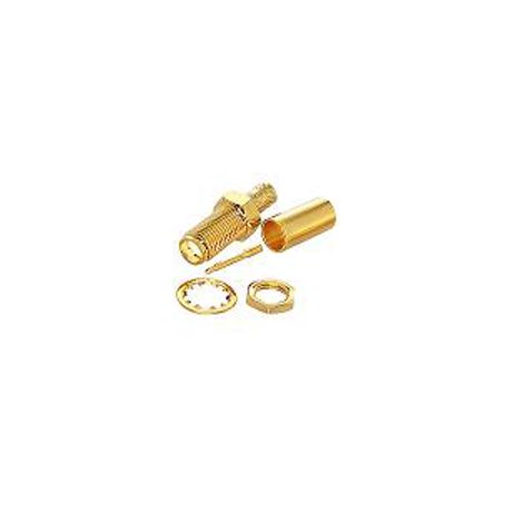 RP-SMA Male Bulkhead Crimp LMR100, RG-174, RG-316