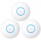 Ubiquiti UniFi UAP-nanoHD-3 (3-Pack), 2.8dBi, 23dBm, 300Mbps, 2x2 @ 2.4GHz & 3dBi, 26dBm, 1733Mbps, 4x4 @ 5GHz, 1xGigabit