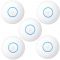 Ubiquiti UniFi UAP-nanoHD-5 (5-Pack), 2.8dBi, 23dBm, 300Mbps, 2x2 @ 2.4GHz & 3dBi, 26dBm, 1733Mbps, 4x4 @ 5GHz, 1xGigabit